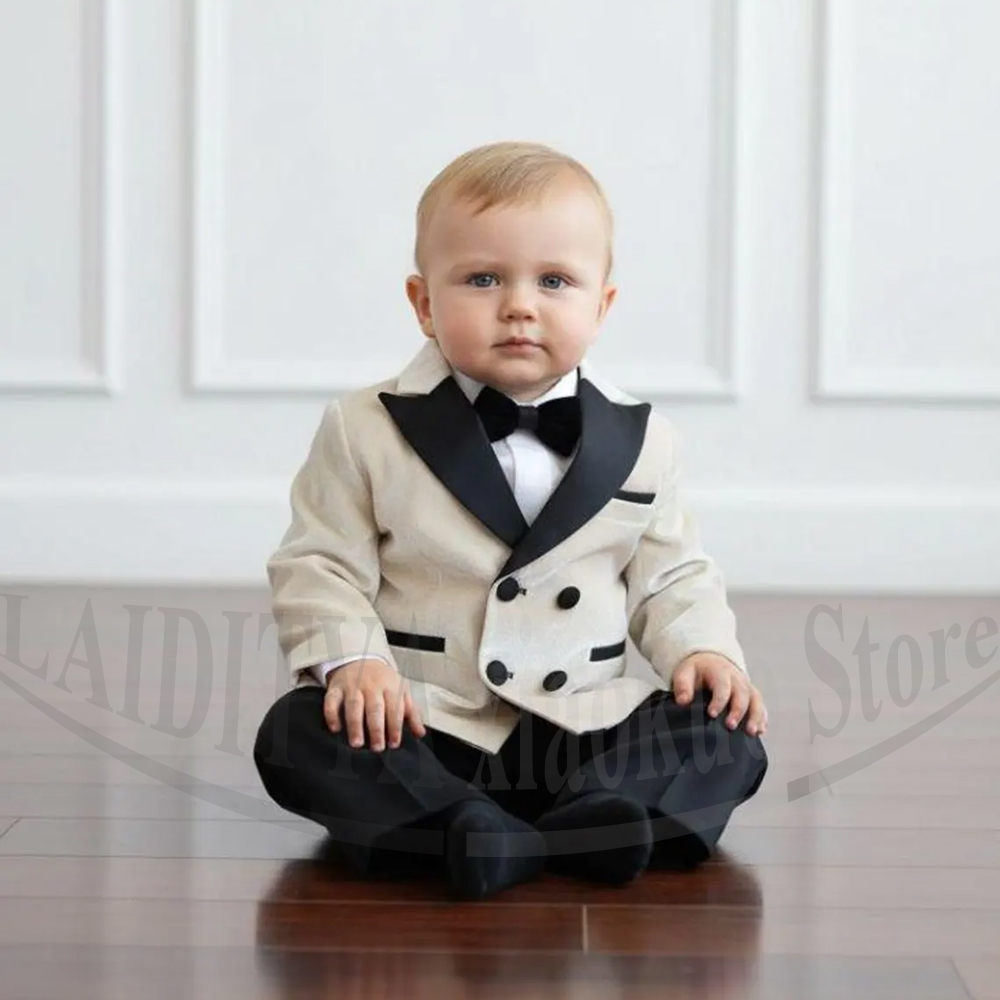 Baby Boy Suit Set Baptism - 아기 소년 정장 2피스 시크 더블