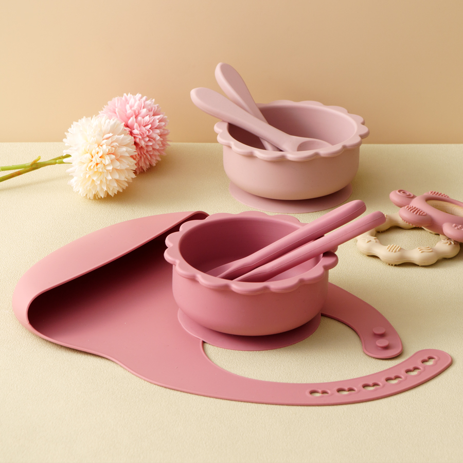 Waterproof Baby Bibs Silicone - 소프트 스푼 포크 아기 실리콘 식기