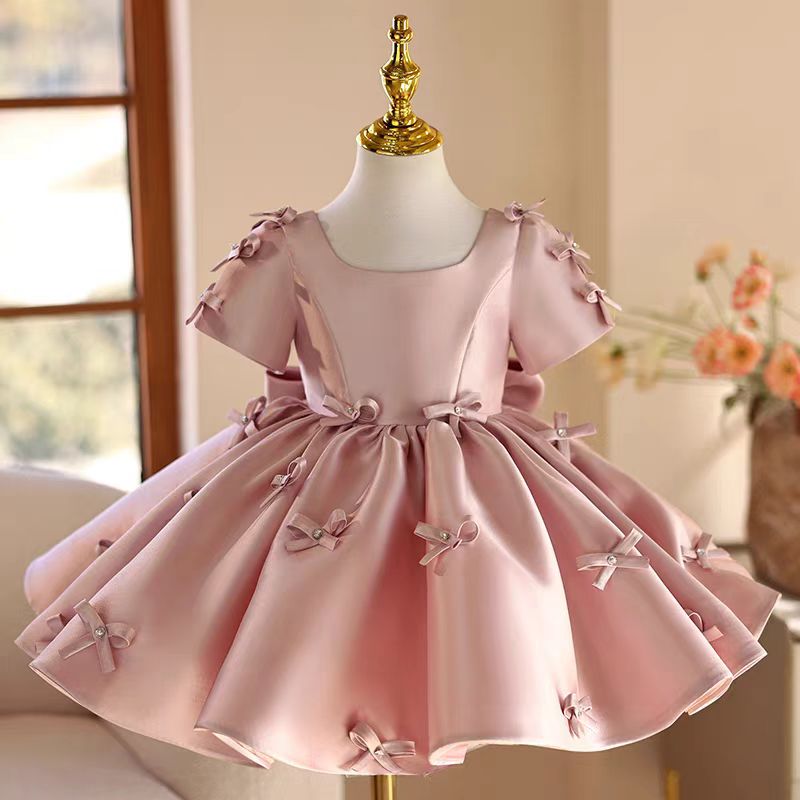 Toddler Girl Tulle Party Dress - 질 위시 J720 핑크 플라워 걸