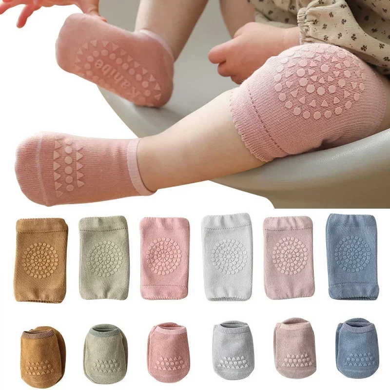 Unisex Baby Socks Non Slip - 아기 무릎 보호대 양말 세트 -