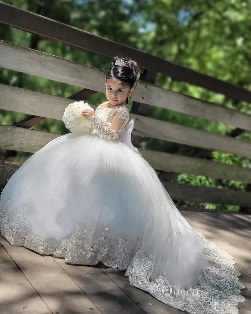 Toddler Girl Tulle Party Dress - JDY 맞춤 제작 공주님 꽃 소녀