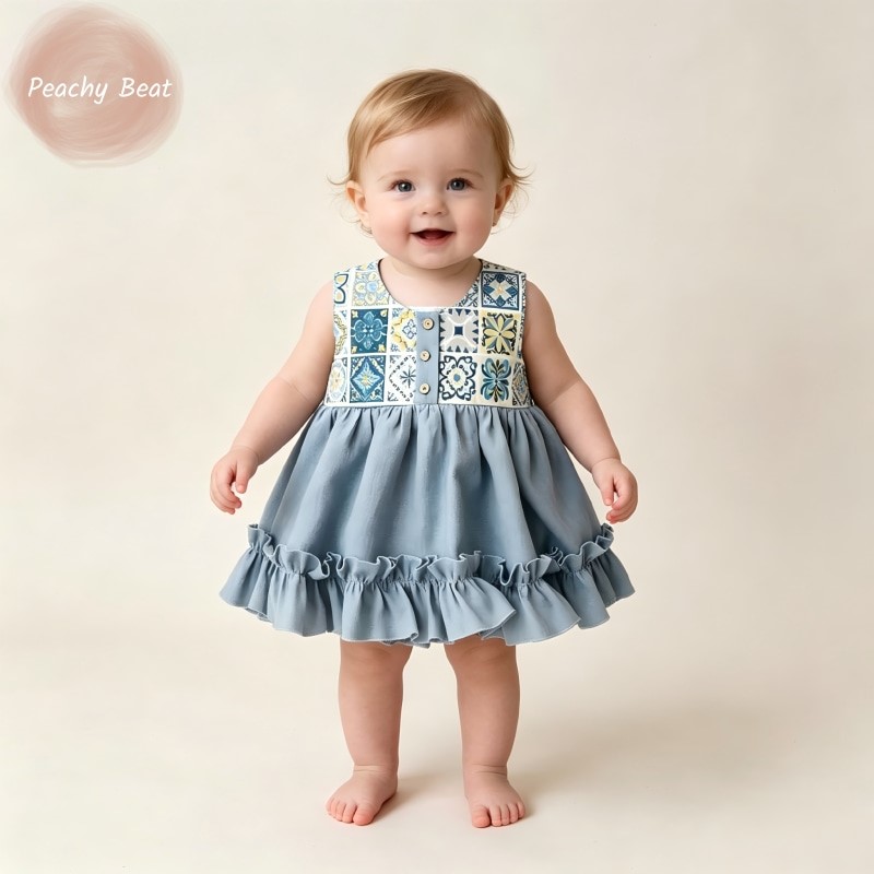 Baby Summer Linen Sleeveless Jumpsuit - 패션 신생아 아기 소녀 소년 코튼