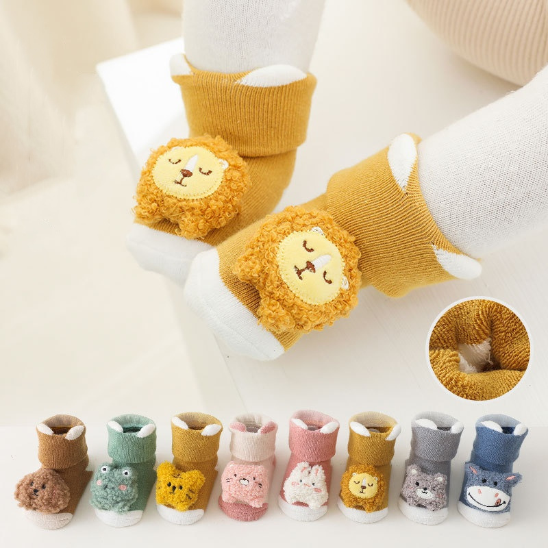 Unisex Baby Socks Non Slip - 신생아 여아 남아 양말, 귀여운 만화
