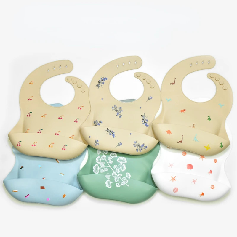 Waterproof Baby Bibs Silicone - INS Baby Bibs BPA 무료 방수