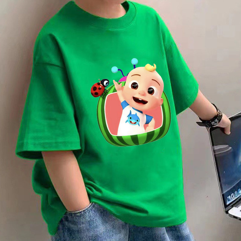 Baby Clothes - Cocomelons 베이비 티셔츠 애니메이션 코튼 반팔
