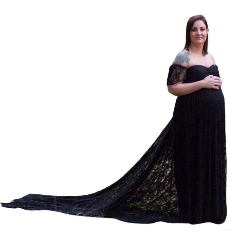 Maternity Wear - 섬세한 레이스와 임신 중 신체 변화를