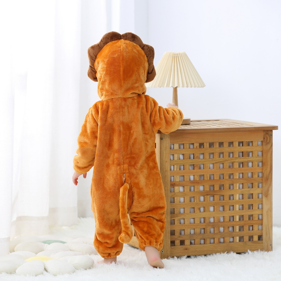 신생아 아기 귀여운 사자 동물 만화 Romper 옷 소 - Cotton Baby Onesies Zipper 리뷰 및 가격