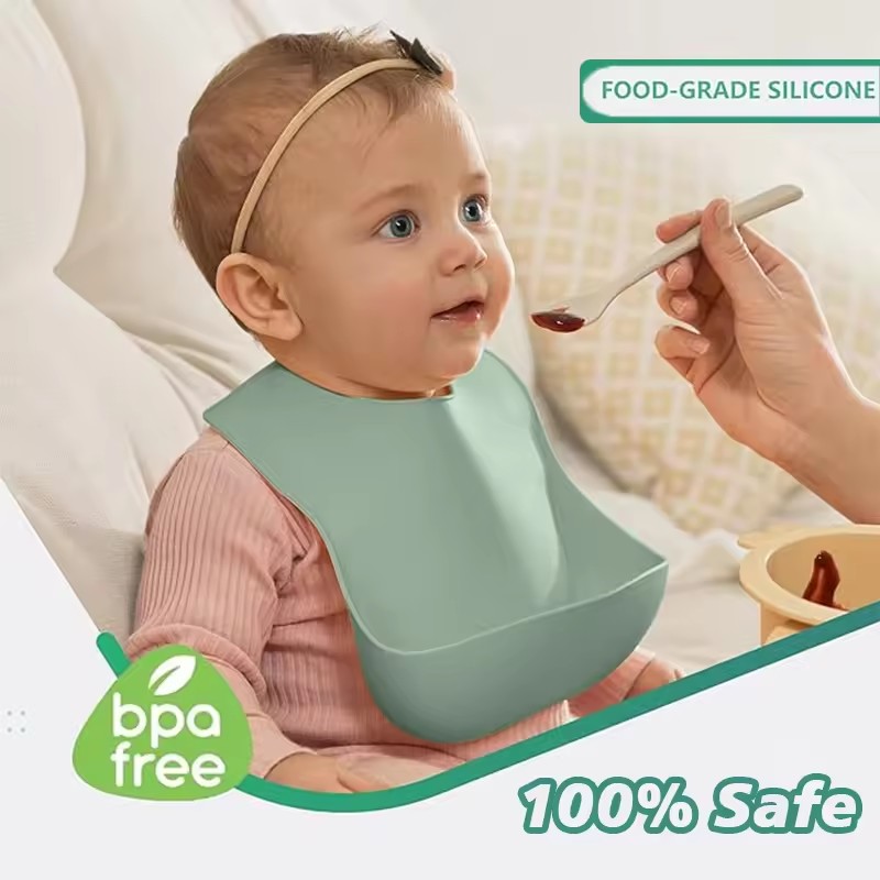 아기 실리콘 트레이 방수 턱받이 부드러운 4단계 조절  - Waterproof Baby Bibs Silicone 리뷰 및 가격