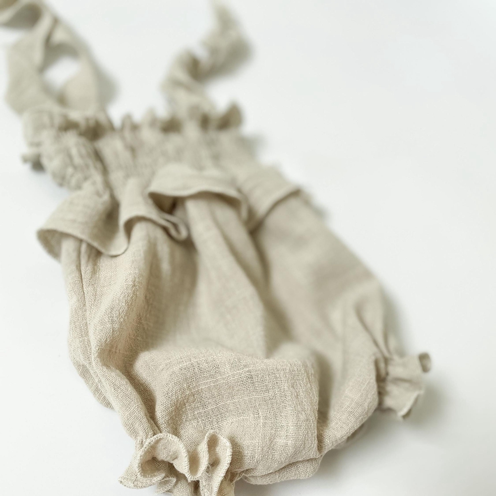 신생아 사진 촬영 소품 아기 여자아이 노란색 린넨 코튼 - Infant Photography Props Outfit 리뷰 및 가격