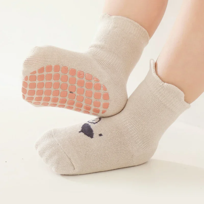 3/5 쌍 아기 사랑스러운 동물 패턴 미끄럼 방지 바닥 - Unisex Baby Socks Non Slip 리뷰 및 가격