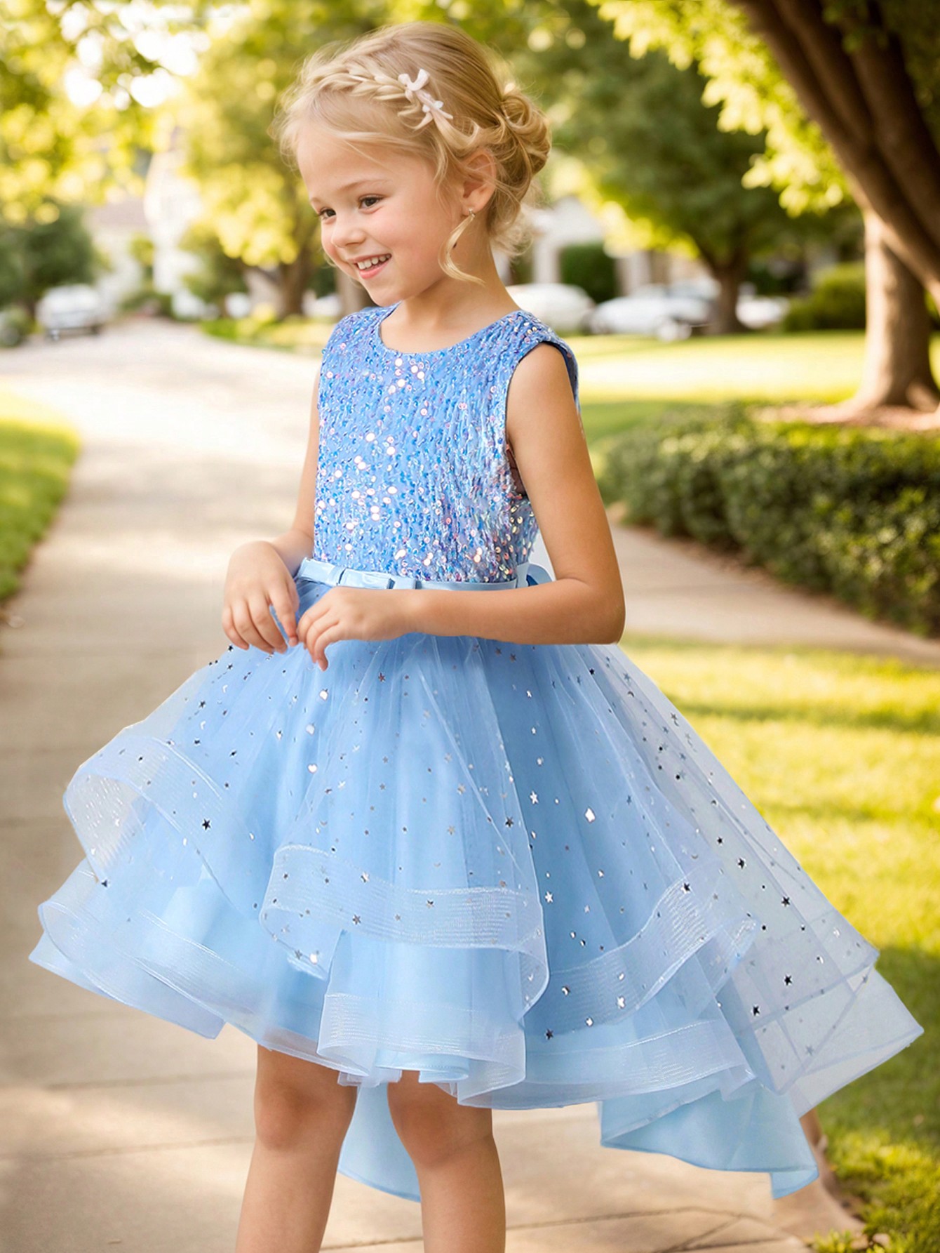 아기 공주 꽃무늬 스팽글 드레스 오프숄더 유아 어린이  - Toddler Girl Tulle Party Dress 리뷰 및 가격