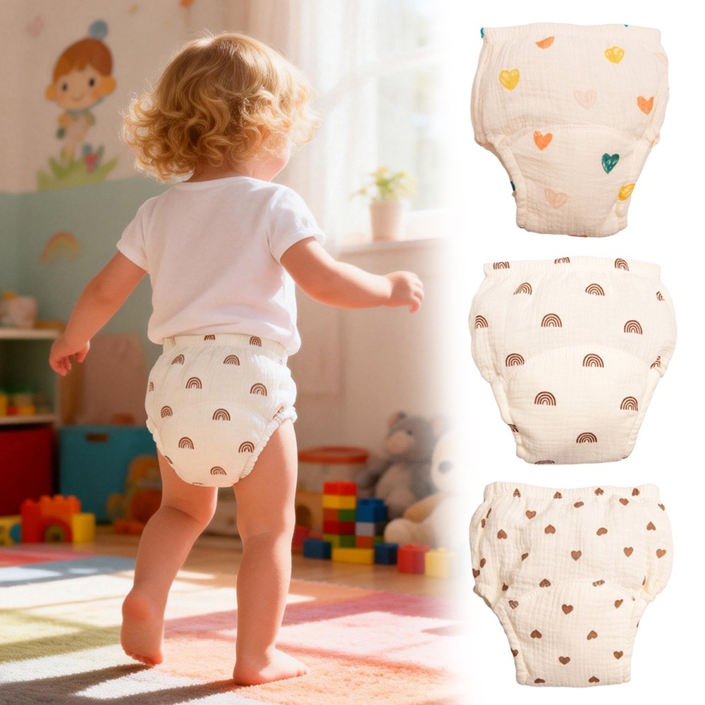 면 거즈 아기 훈련 팬츠 통기성 방수 아기 세탁 가능  - Toddler Training Pants Leak Proof 리뷰 및 가격