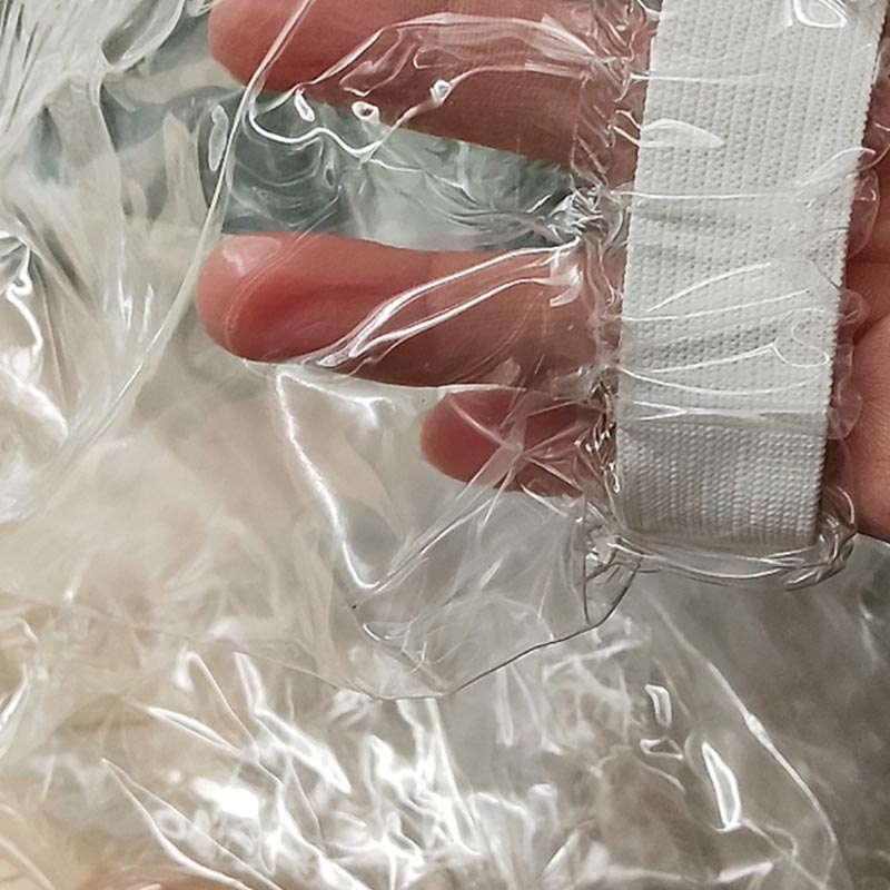 섹시한 PVC 투명 지퍼 플라스틱 점프수트 후드형 긴팔 - Diapering 리뷰 및 가격