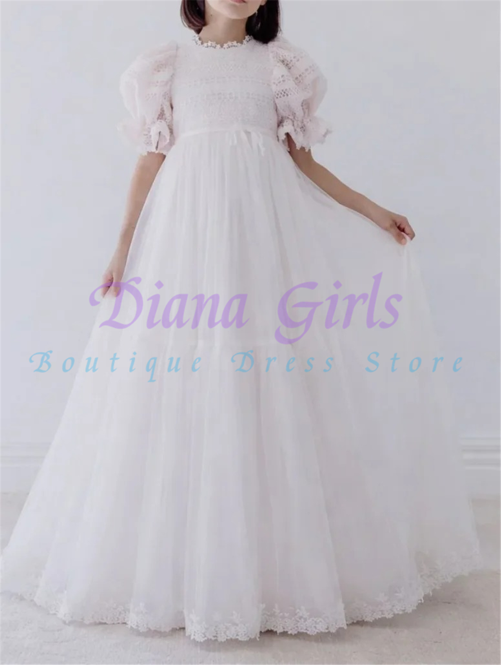 우아한 꽃 소녀 드레스 핑크 튤 플러프 웨딩 볼 드레스 - Toddler Girl Tulle Party Dress 리뷰 및 가격