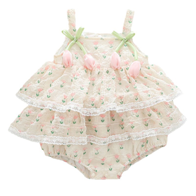 2026년 여아 여름 공주님 스트랩 바디수트 0-2세  - Newborn Baby Girl Romper Floral 리뷰 및 가격