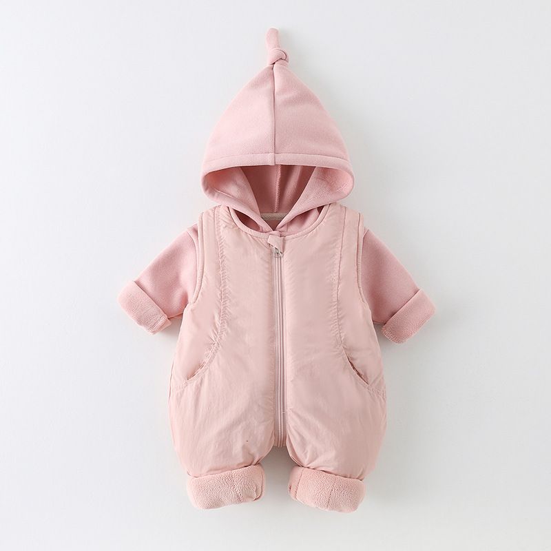 겨울 두꺼운 면 아기 롬퍼 유니섹스 신생아 면 패딩 수 - Cotton Baby Onesies Zipper 리뷰 및 가격