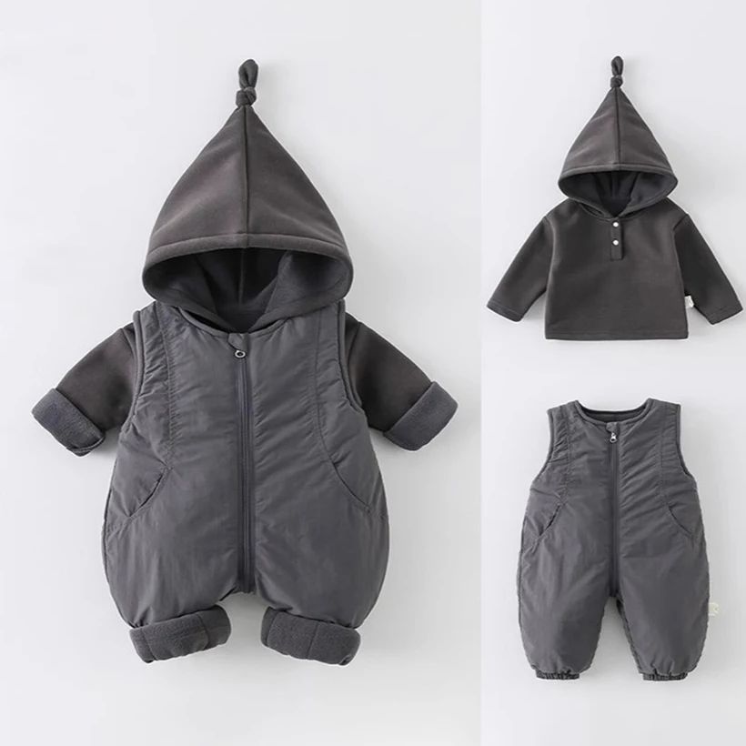 겨울 두꺼운 면 아기 롬퍼 유니섹스 신생아 면 패딩 수 - Cotton Baby Onesies Zipper 리뷰 및 가격