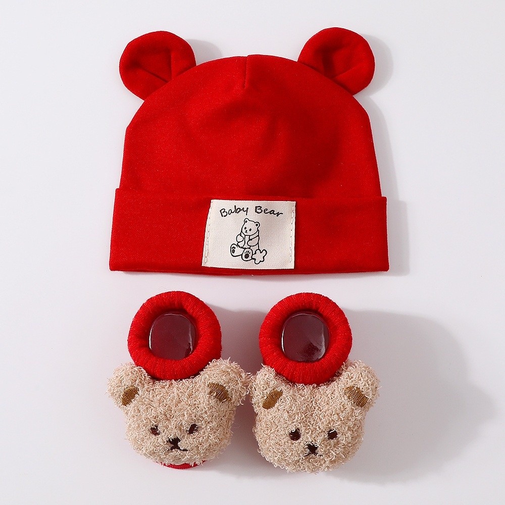 2개 세트 귀여운 면 아기 모자 양말 세트 따뜻하고 부 - Infant Beanie Hat With Ears 리뷰 및 가격