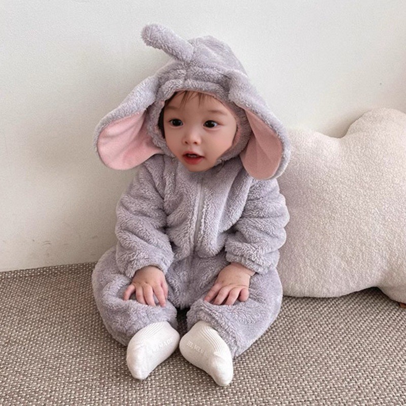 사랑스러운 코끼리 모양의 2026년 겨울 아기 여자아이 - Cotton Baby Onesies Zipper 리뷰 및 가격