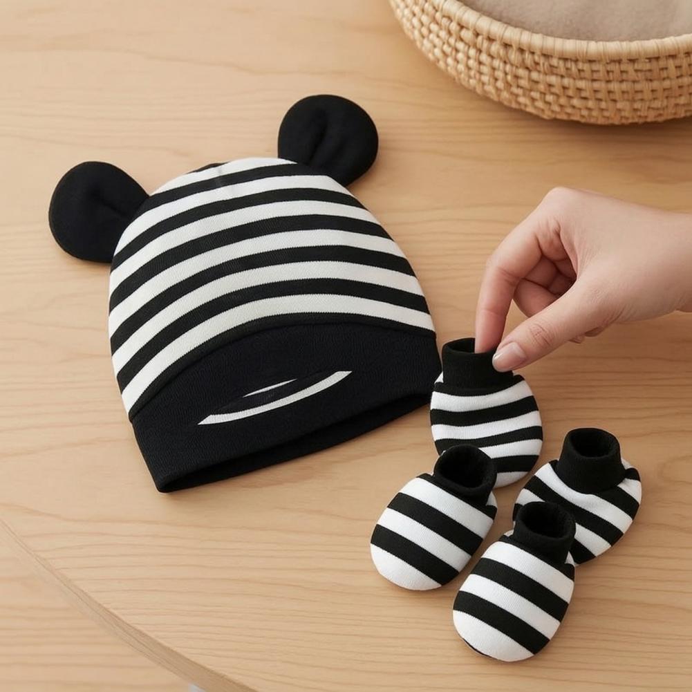 아기 스크래치 방지 장갑, 신생아 아기 모자 장갑 세트 - Infant Beanie Hat With Ears 리뷰 및 가격