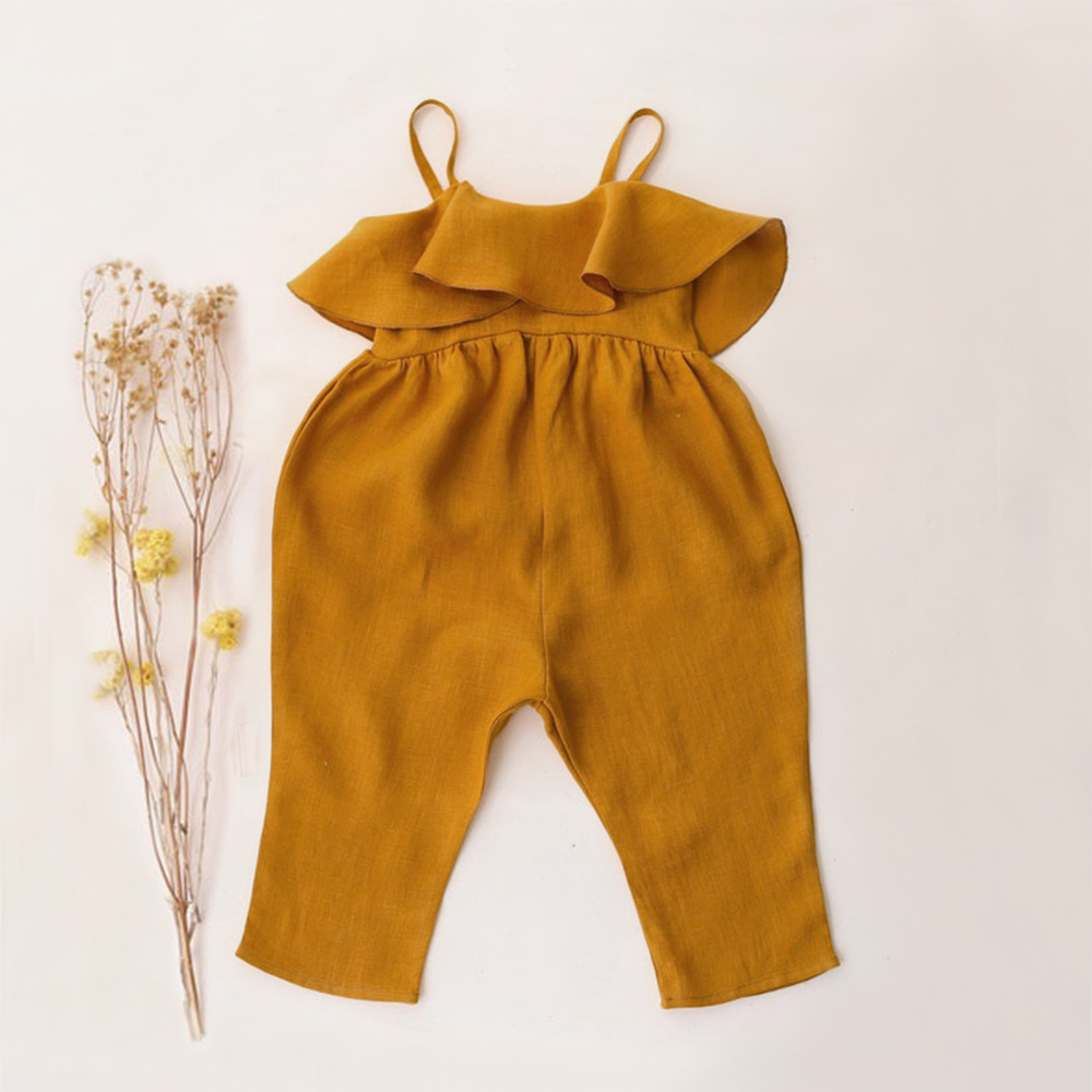아기 소녀 여름 옷, 유아 소녀 롬퍼, 유아 소녀 점프 - Baby Summer Linen Sleeveless Jumpsuit 리뷰 및 가격