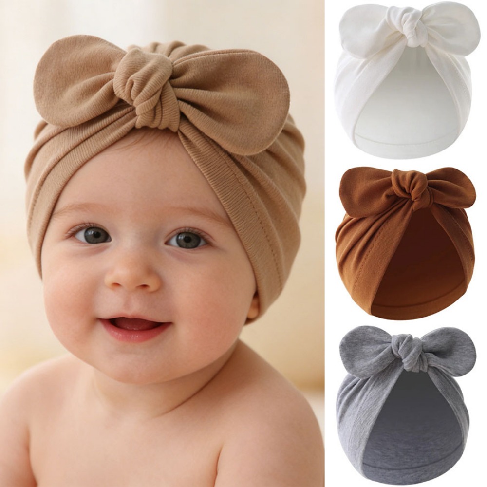 귀여운 토끼 귀 아기 터번 모자 부드러운 순면 유아 비 - Infant Beanie Hat With Ears 리뷰 및 가격
