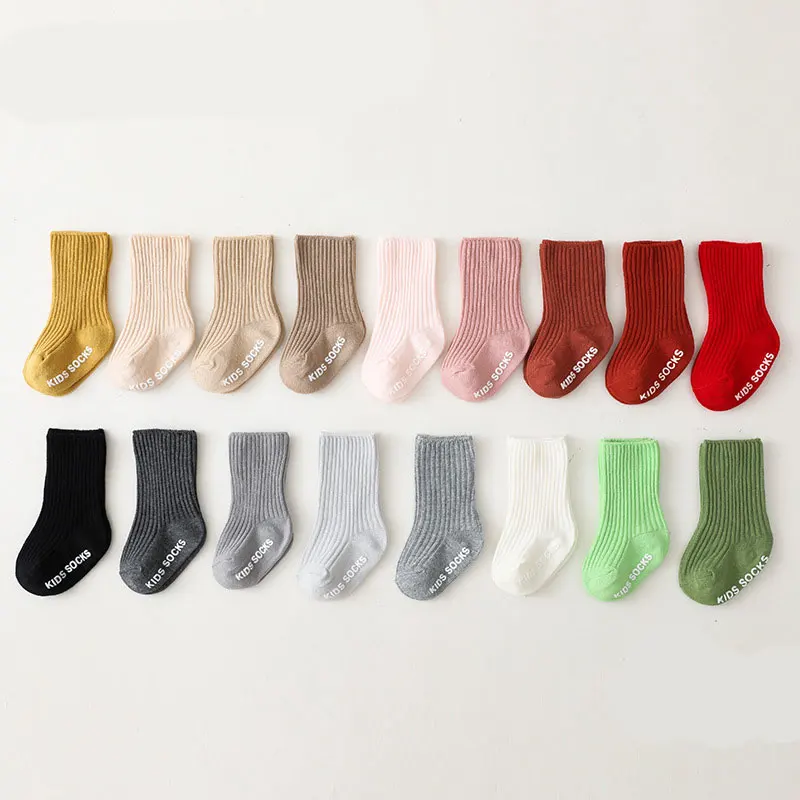 여아 남아용 솔리드 화이트 레터 바닥 양말, 0-3 세 - Unisex Baby Socks Non Slip 리뷰 및 가격