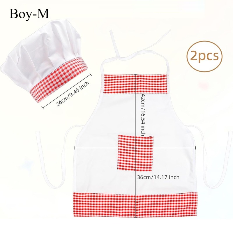 레드 깅엄 베이비 셰프 의상 신생아 사진 소품 하트 앞 - Infant Photography Props Outfit 리뷰 및 가격