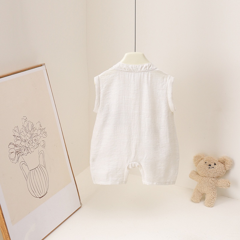 2026 여름 만화 곰 프린트 3M-3Y 아기 롬퍼 넓 - Baby Summer Linen Sleeveless Jumpsuit 리뷰 및 가격