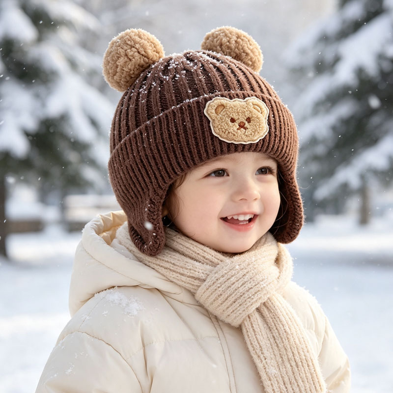 1-10개 아기 곰 귀 니트 비니 모자 부드럽고 따뜻한 - Infant Beanie Hat With Ears 리뷰 및 가격
