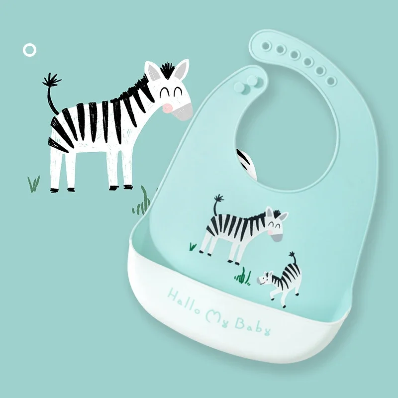 방수 아기 Bibs 아기 물건 귀여운 만화 동물 인쇄  - Waterproof Baby Bibs Silicone 리뷰 및 가격