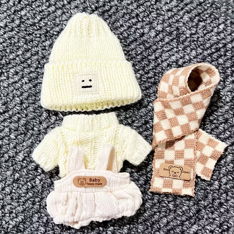 귀여운 10cm 아기 옷, 가을 스웨터 스카프 세트,  - Baby Clothes 리뷰 및 가격