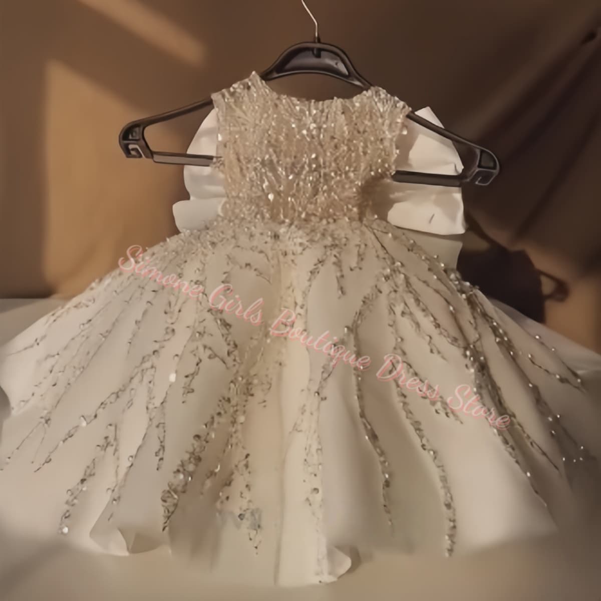 플라워 걸 드레스 럭셔리 비즈 장식 웨딩 파티 드레스  - Toddler Girl Tulle Party Dress 리뷰 및 가격