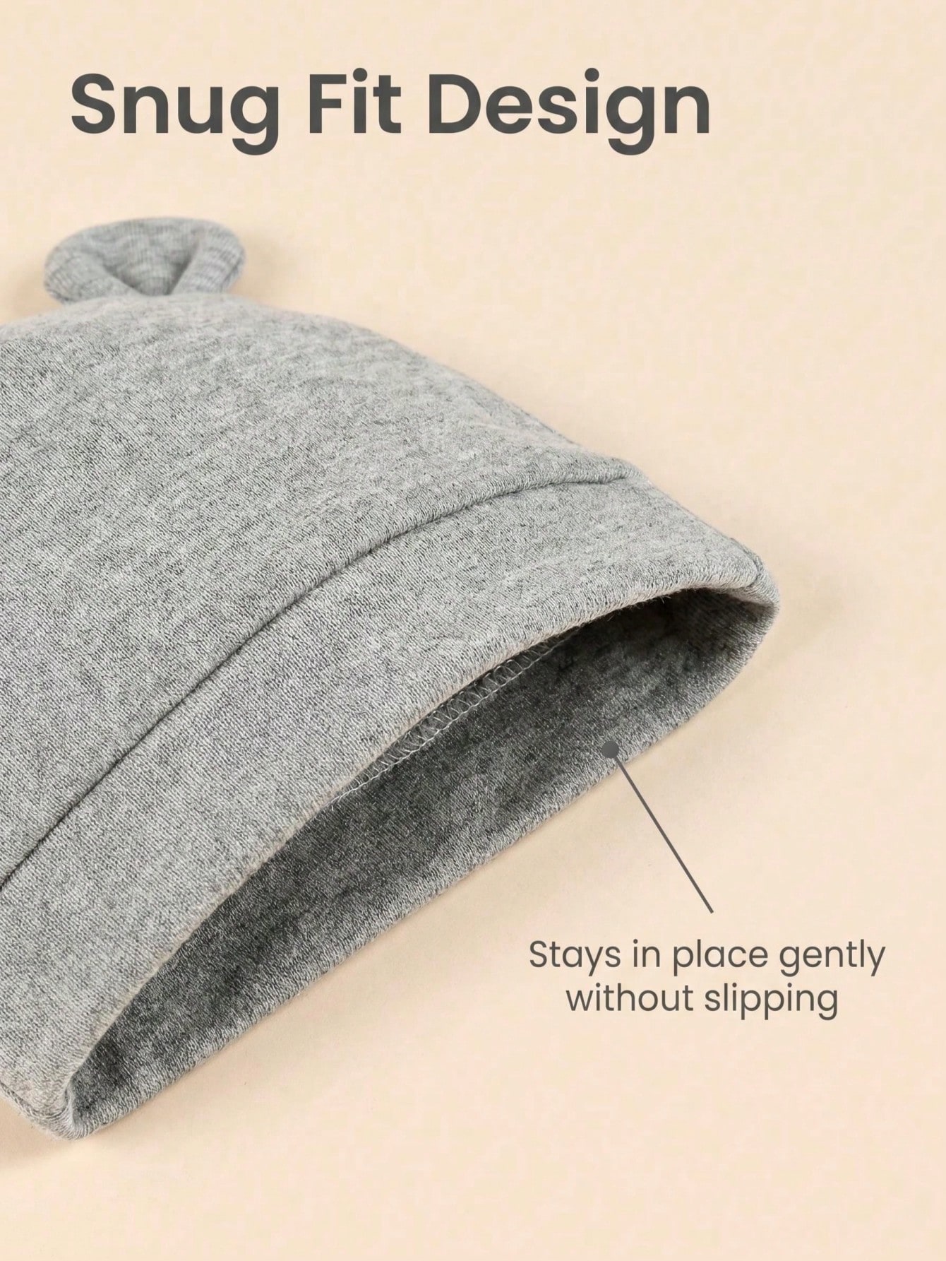 3팩 신생아 단색 싱글 레이어 코튼 니트 아기 비니 모 - Infant Beanie Hat With Ears 리뷰 및 가격
