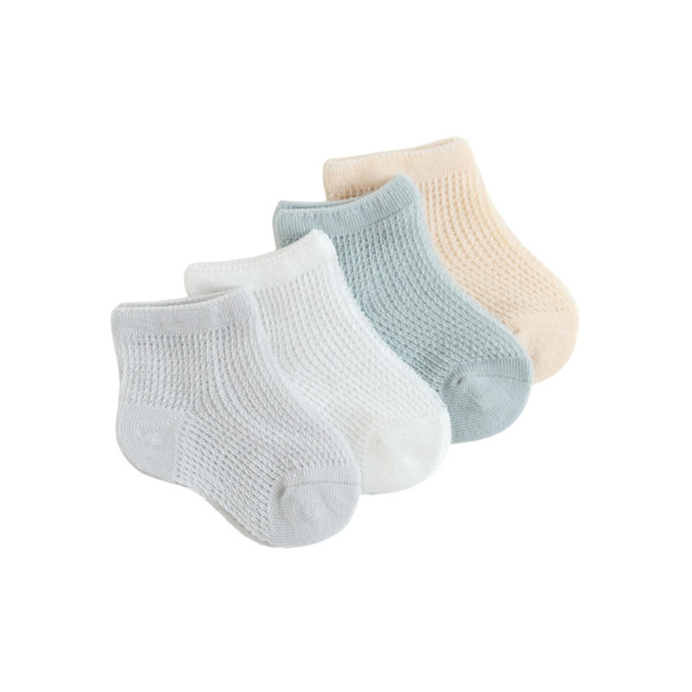 4 쌍 새로운 코튼 베이비 프릴 양말 미끄럼 방지 중공 - Unisex Baby Socks Non Slip 리뷰 및 가격