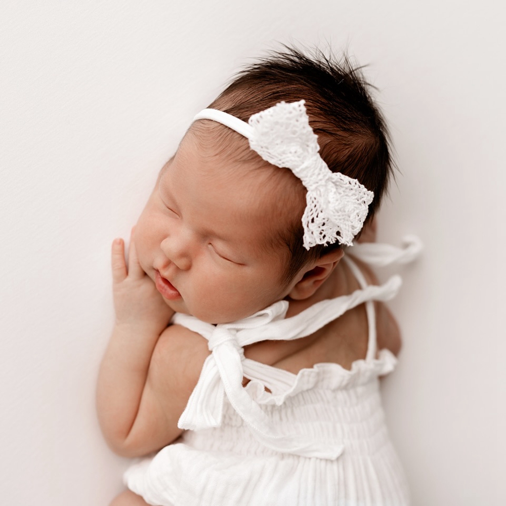 부드러운 신생아 사진 소품 흰색 모슬린 프릴 롬퍼 아기 - Infant Photography Props Outfit 리뷰 및 가격