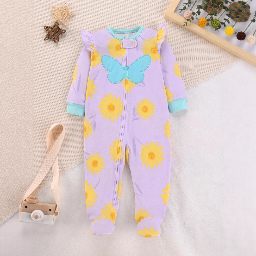 신생아 순면 롬퍼 파자마 귀여운 만화 유니콘 원지 긴팔 - Cotton Baby Onesies Zipper 리뷰 및 가격