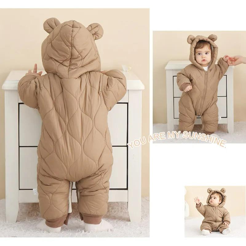 신생아 아기 Romper 겨울 두꺼운 면화 점프 슈트  - Cotton Baby Onesies Zipper 리뷰 및 가격