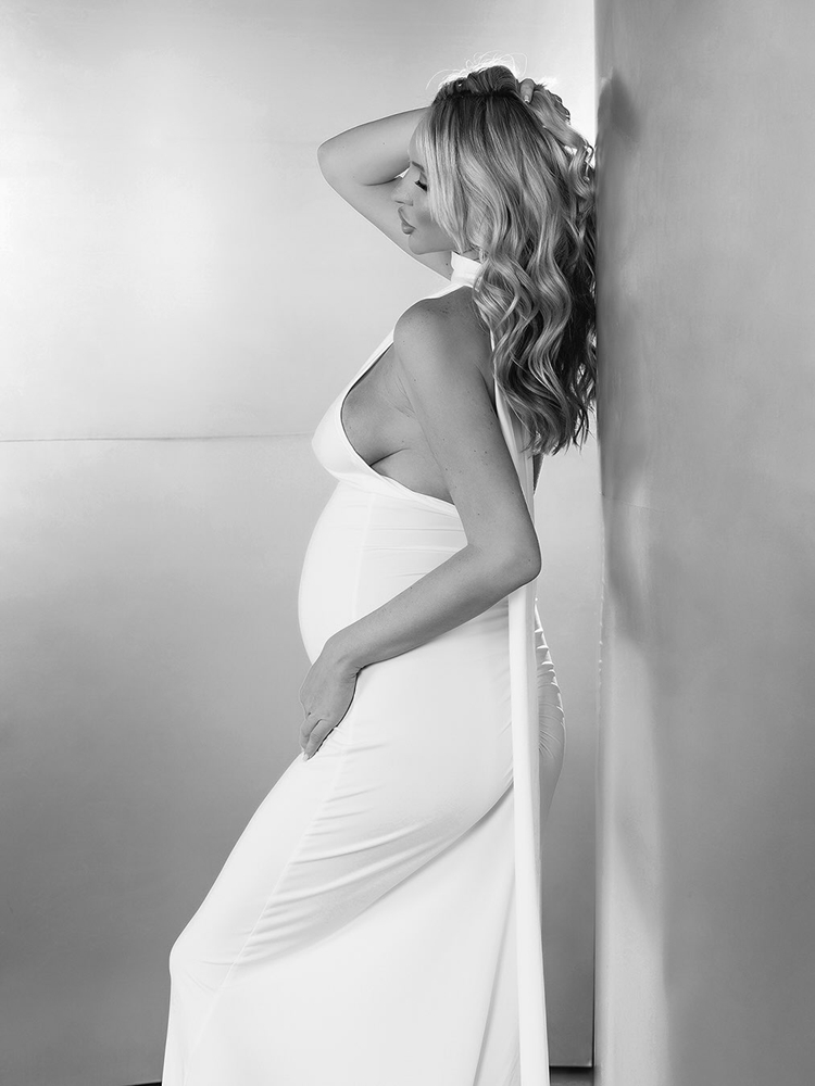 섹시한 백리스 임부복 드레스, 사진 촬영용 바디콘 가운 - Maternity Wear 리뷰 및 가격