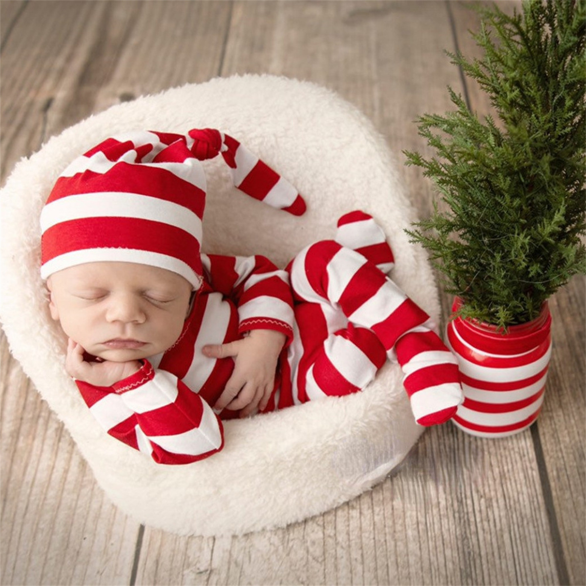 Ylsteed 모자와 칼라가 있는 신생아 레드 점프수트 - Infant Photography Props Outfit 리뷰 및 가격