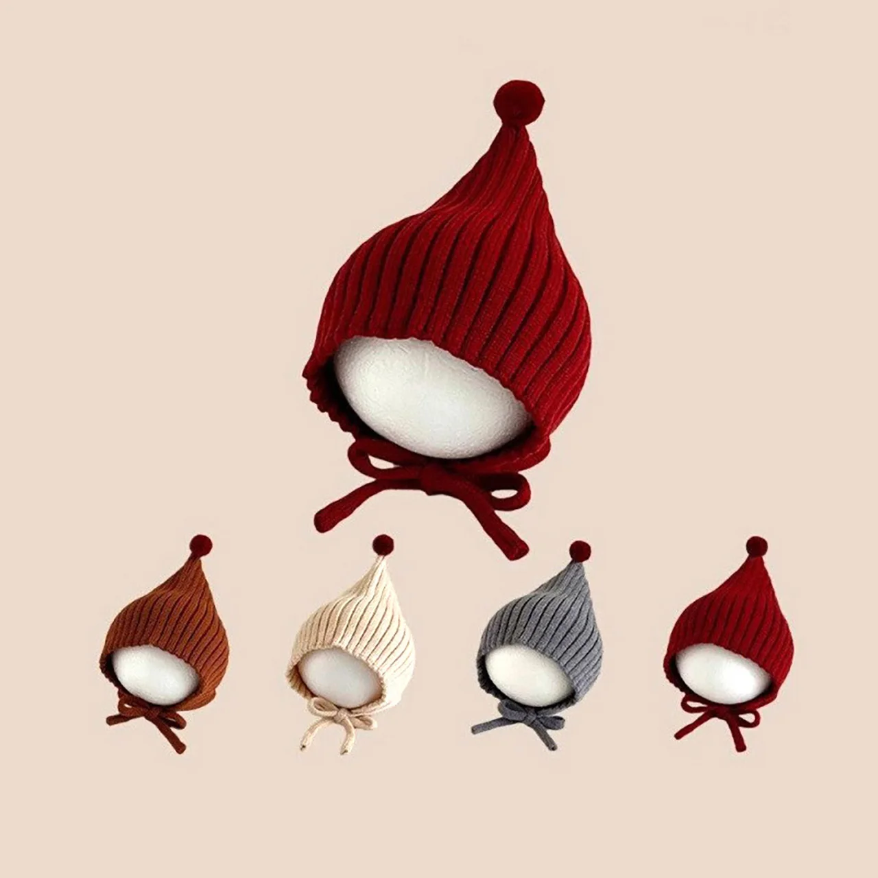 겨울 아기 니트 모자 귀여운 단색 유아 레이싱 비니 캡 - Infant Beanie Hat With Ears 리뷰 및 가격