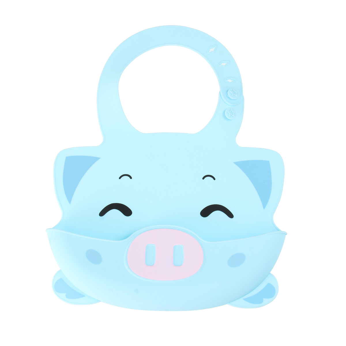 아기용 실리콘 방수 턱받이 1개, 만화 돼지 무늬, 먹 - Waterproof Baby Bibs Silicone 리뷰 및 가격