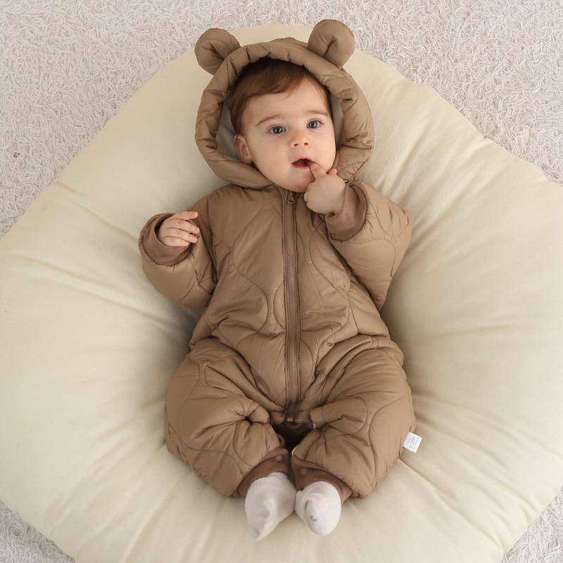 신생아 아기 Romper 겨울 두꺼운 면화 점프 슈트  - Cotton Baby Onesies Zipper 리뷰 및 가격