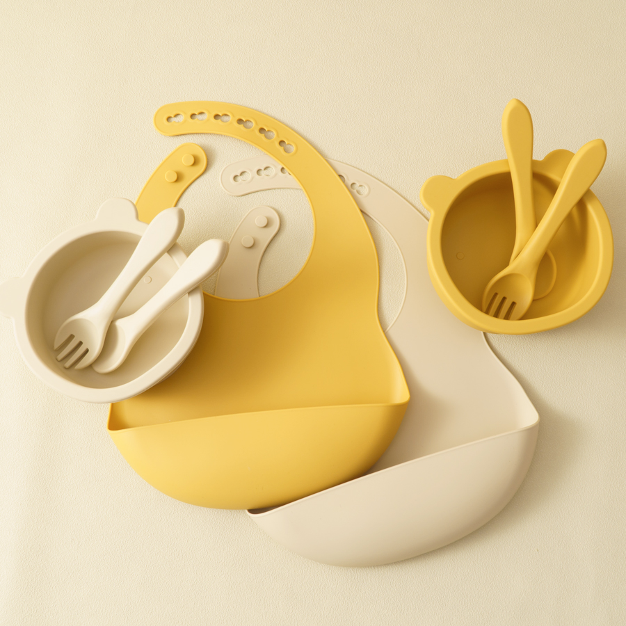 실리콘 어린이 식기 아기 수유 세트, 실리콘 빨판 그릇 - Waterproof Baby Bibs Silicone 리뷰 및 가격