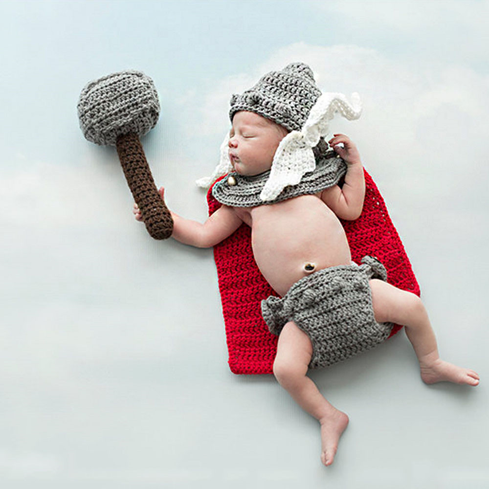 신생아 사진 소품 토르 아기 의상 어벤저 스 슈퍼 히어 - Infant Photography Props Outfit 리뷰 및 가격