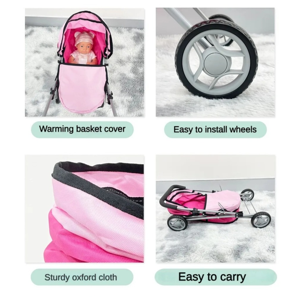 어린이용 인형 유모차 접이식 아기 장난감 인형 유모차  - Lightweight Foldable Baby Stroller Compact 리뷰 및 가격