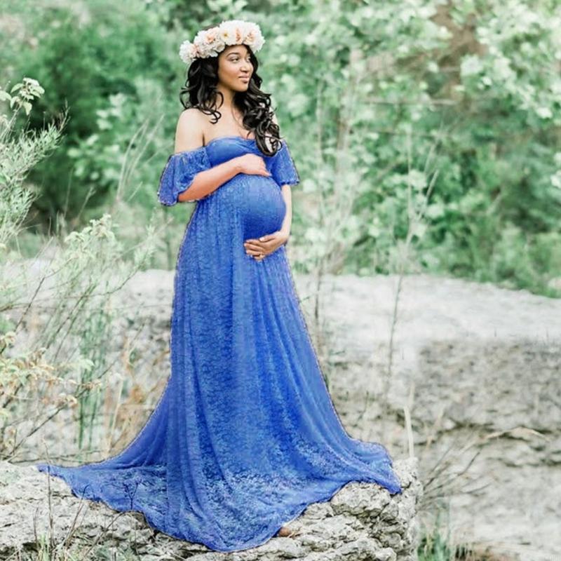 섬세한 레이스와 임신 중 신체 변화를 위한 흐르는 기차 - Maternity Wear 리뷰 및 가격